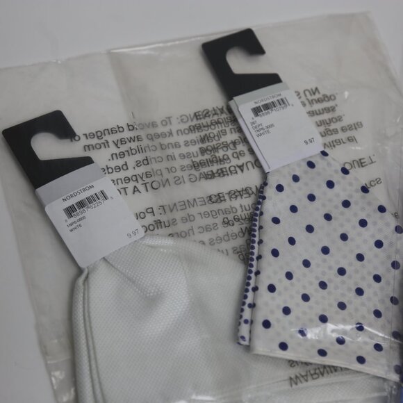 NWT Men's Nordstrom Rack 4-Pack Pocket Square Bundle - Polka Dot & Solids - Picture 3 of 4